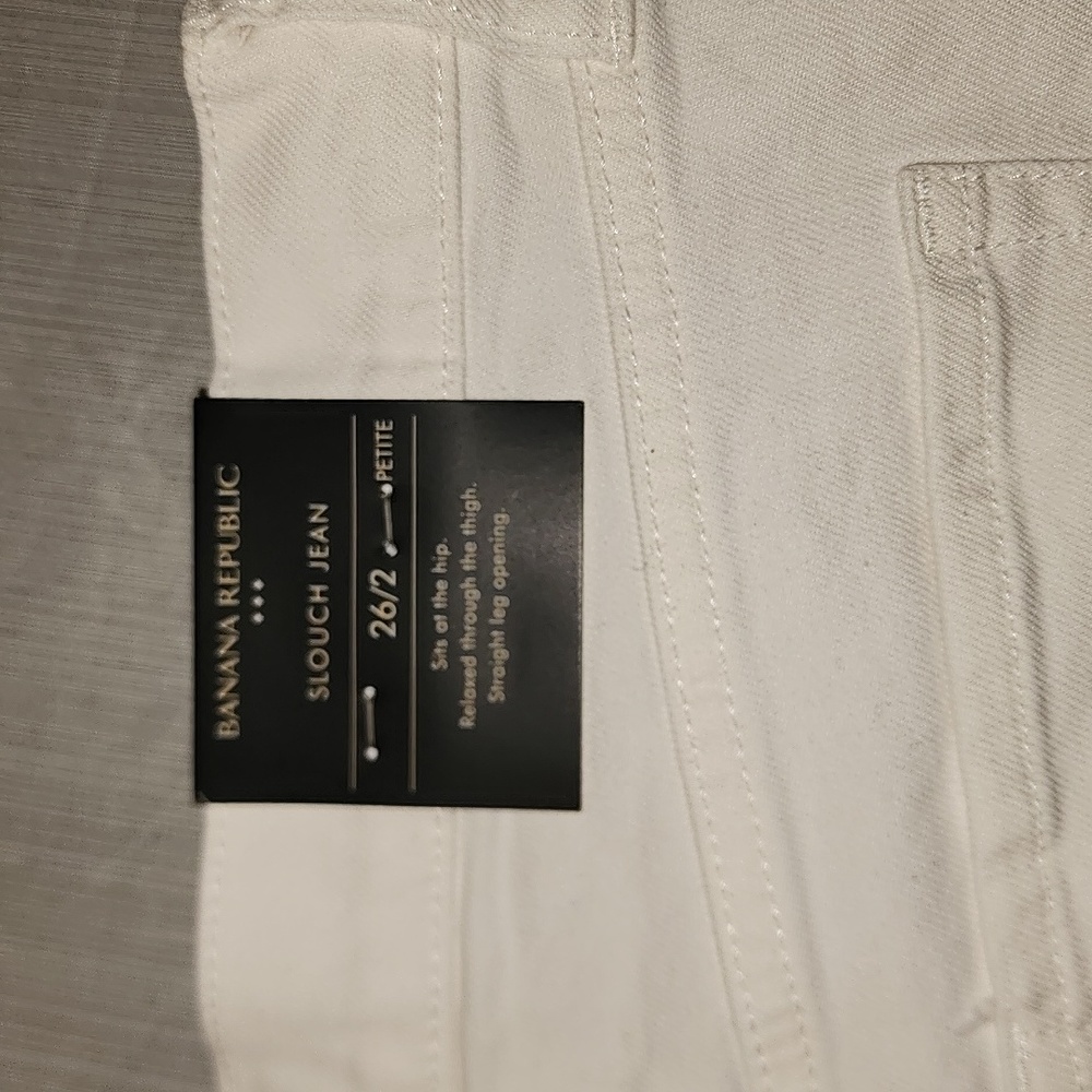 Banana Republic White Slouch Jeans - Picture 5 of 7